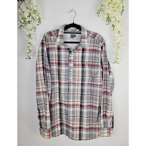 ExOfficio Insect Shield Plaid Button Up Shirt XL Long Sleeve Outdoor Hiking Fish